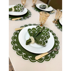 Kit Jogo Americano 8 Pçs Souplats Mesa De 4 Lugares Mesa Posta Guardanapo Supla Sousplat