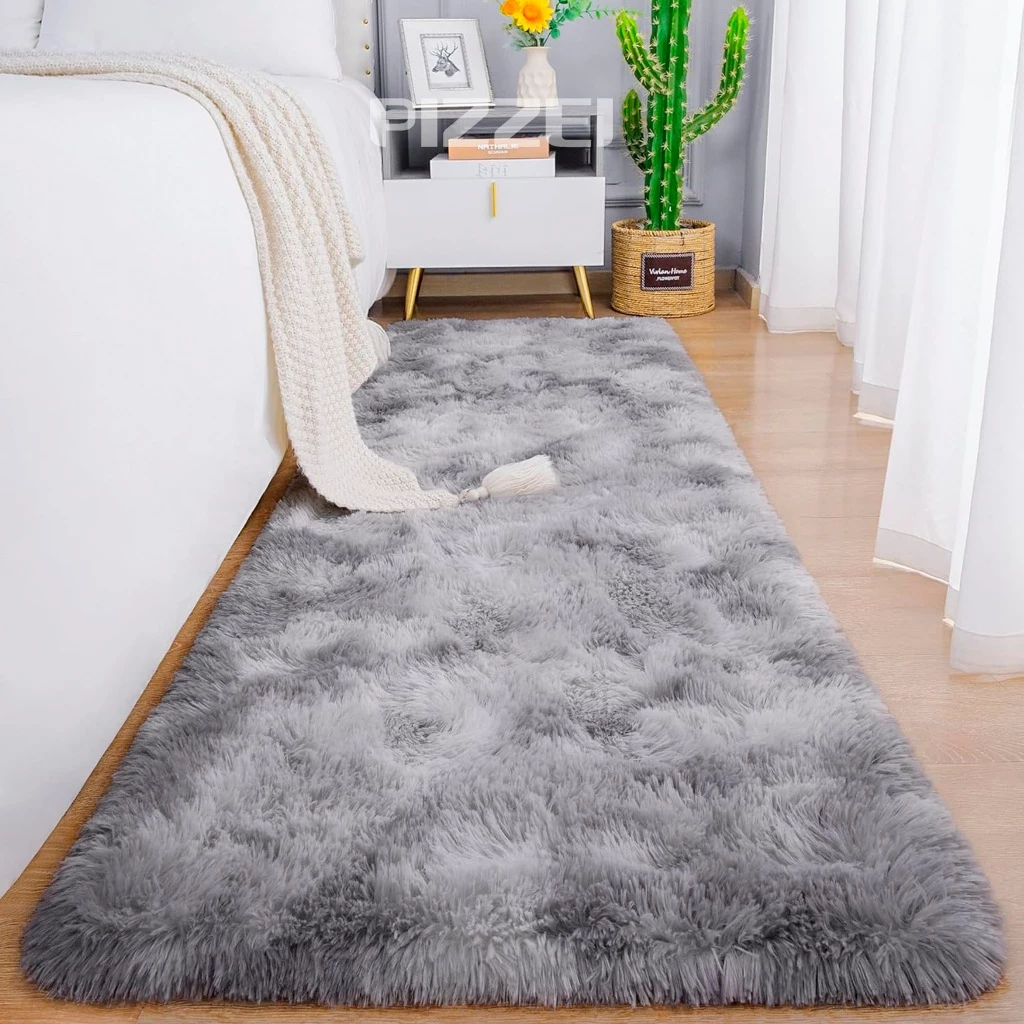 Tapete Passadeira 2,00 x 0,60 Corredor Quarto Sala Felpudo Várias Cores