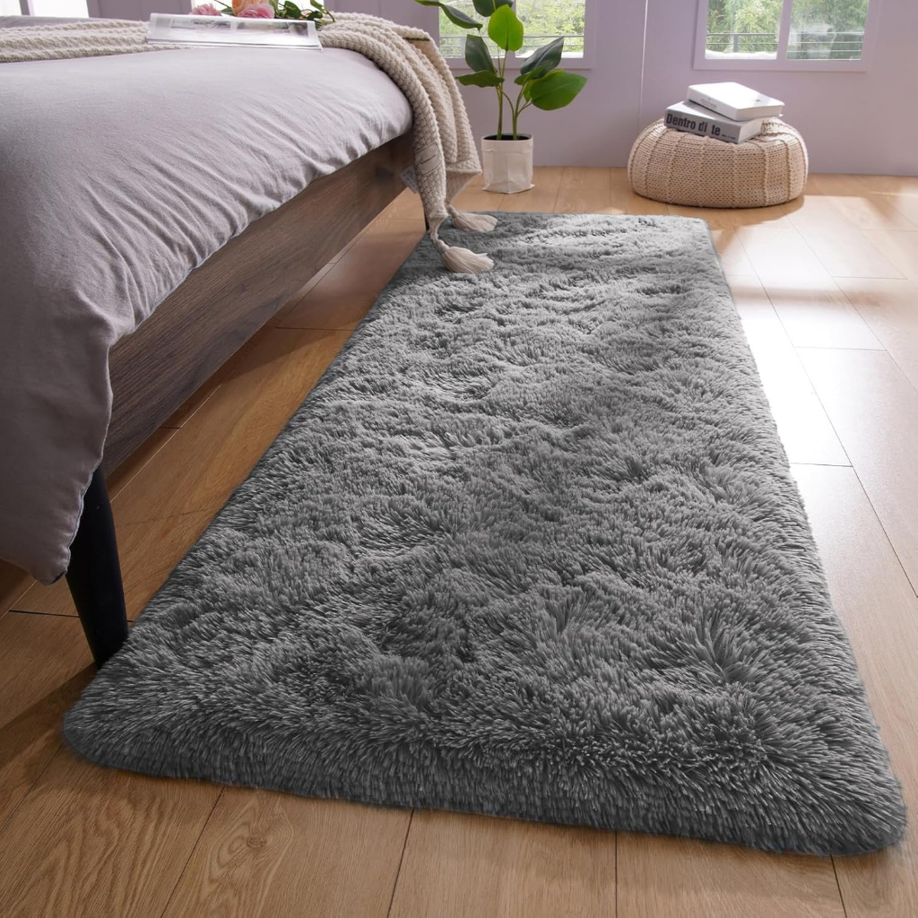 Tapete Passadeira 2,00 x 0,60 Corredor Quarto Sala Felpudo Várias Cores