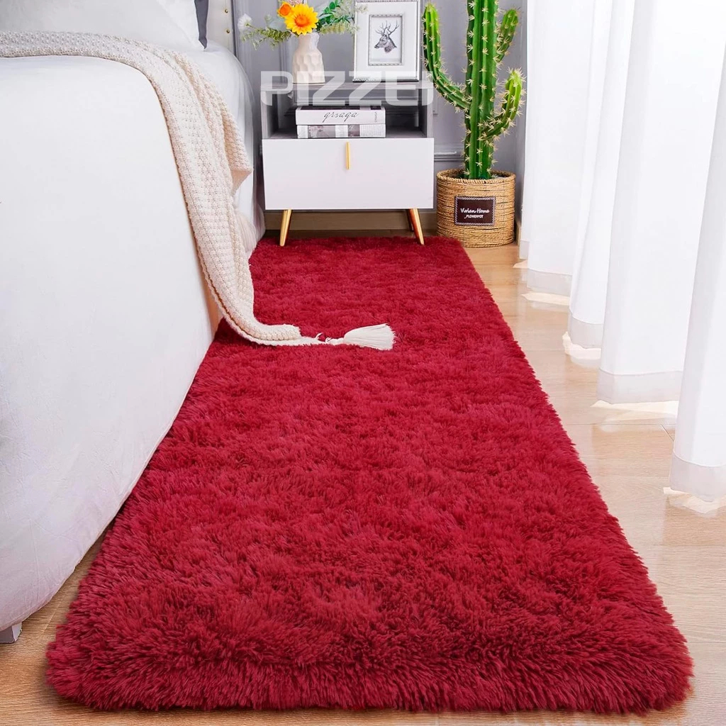 Tapete Passadeira 2,00 x 0,60 Corredor Quarto Sala Felpudo Várias Cores