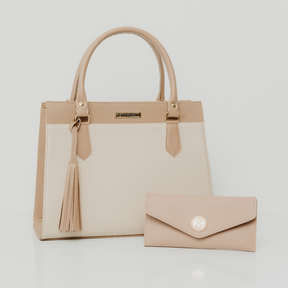 Bolsa Feminina com Carteira Combinando – Elegância Clean e Sofisticação| Bella & Finna