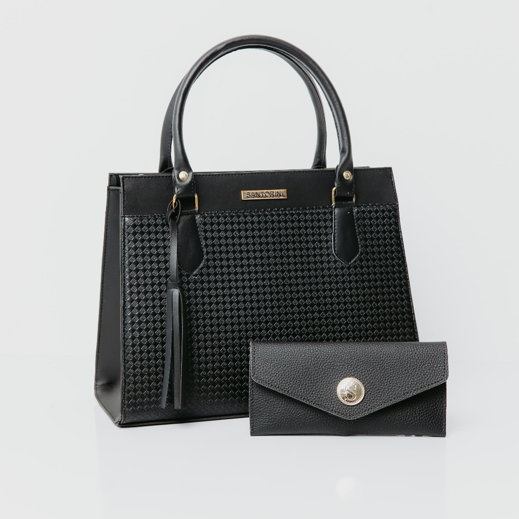 Bolsa Feminina com Carteira Combinando – Elegância Clean e Sofisticação| Bella & Finna