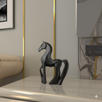 Escultura Cavalo Decorativa Moderna Sofisticada Elegante Estátua Casa Sala Escritório Presente 20cm