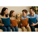 Kit 04 Almofadas Cheias em Suede Drapeada 45x45cm Decorativas Sala Quarto Sofá