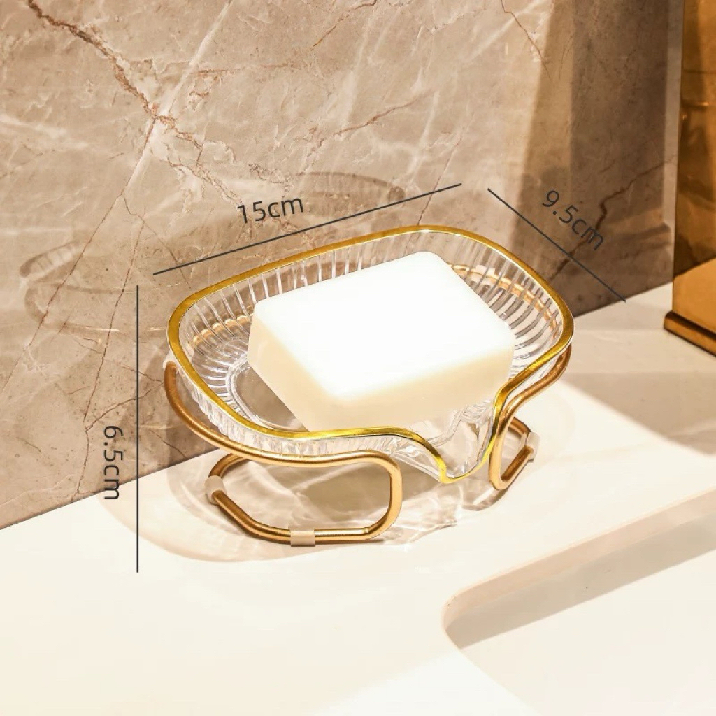 Saboneteira De Pia Escorra A Caixa De Sabão Para Banheiro Com Suporte metal