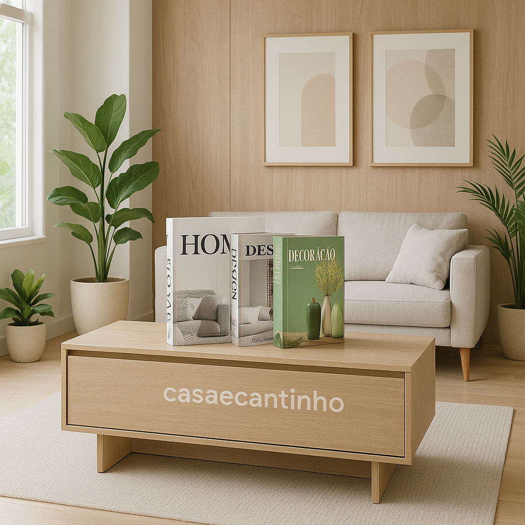 Kit 3 Caixas Livro Decorativo Porta Objetos Decoração Casa Sala Multiuso Jogo de Livros Decorativos