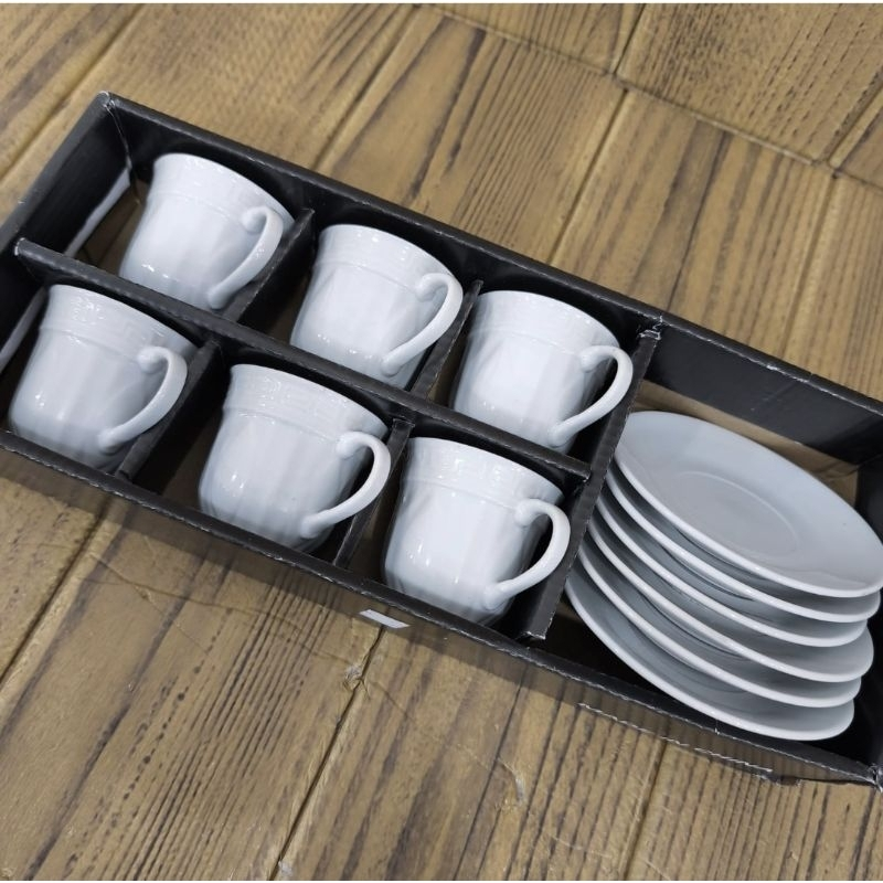 Xícara de café kit com 12 peças de Cerâmica em porcelana1