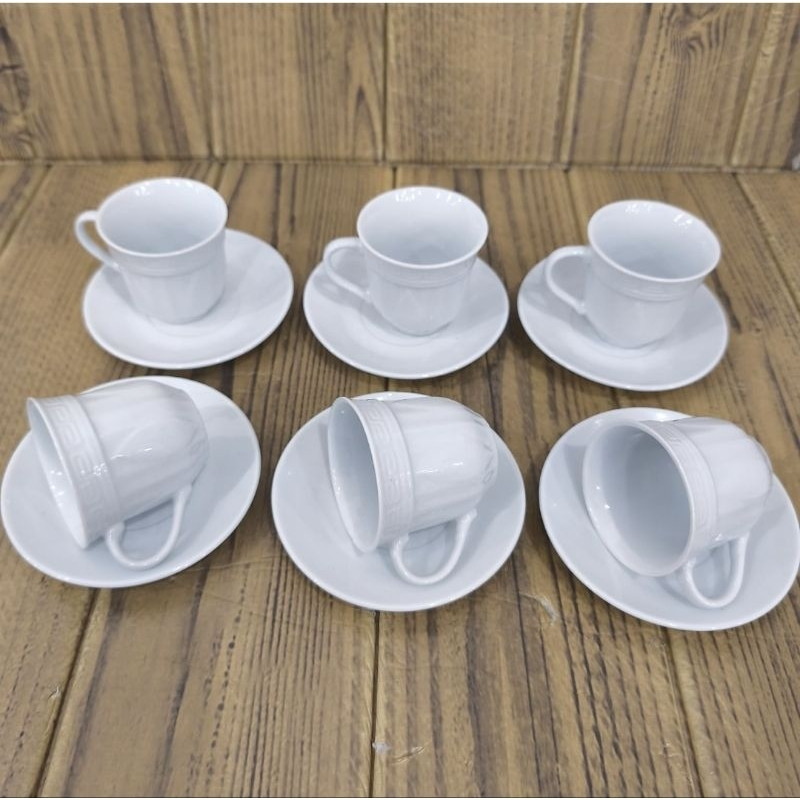 Xícara de café kit com 12 peças de Cerâmica em porcelana1