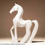 Escultura Cavalo Decorativa Moderna Sofisticada Elegante Estátua Casa Sala Escritório Presente 20cm