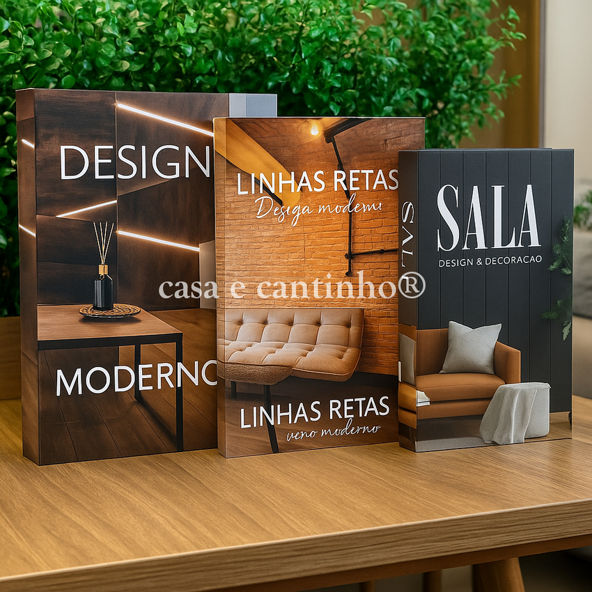 Kit 3 Caixas Livro Decorativas Porta Objetos | Bella e Finna