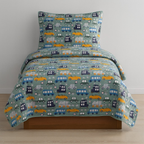 Kit Colcha Estampada Dupla Face Cobre leito 03 Peças Super Macio Tamanho Grande