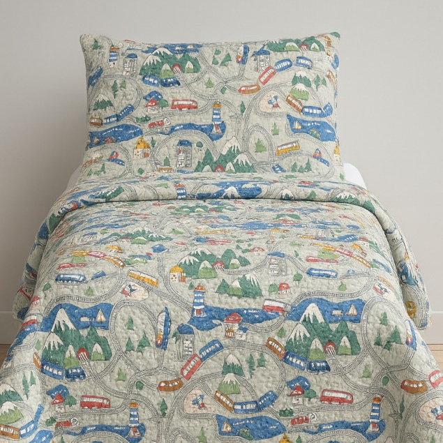 Kit Colcha Estampada Dupla Face Cobre leito 03 Peças Super Macio Tamanho Grande