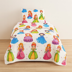 Kit Colcha Estampada Dupla Face Cobre leito 03 Peças Super Macio Tamanho Grande