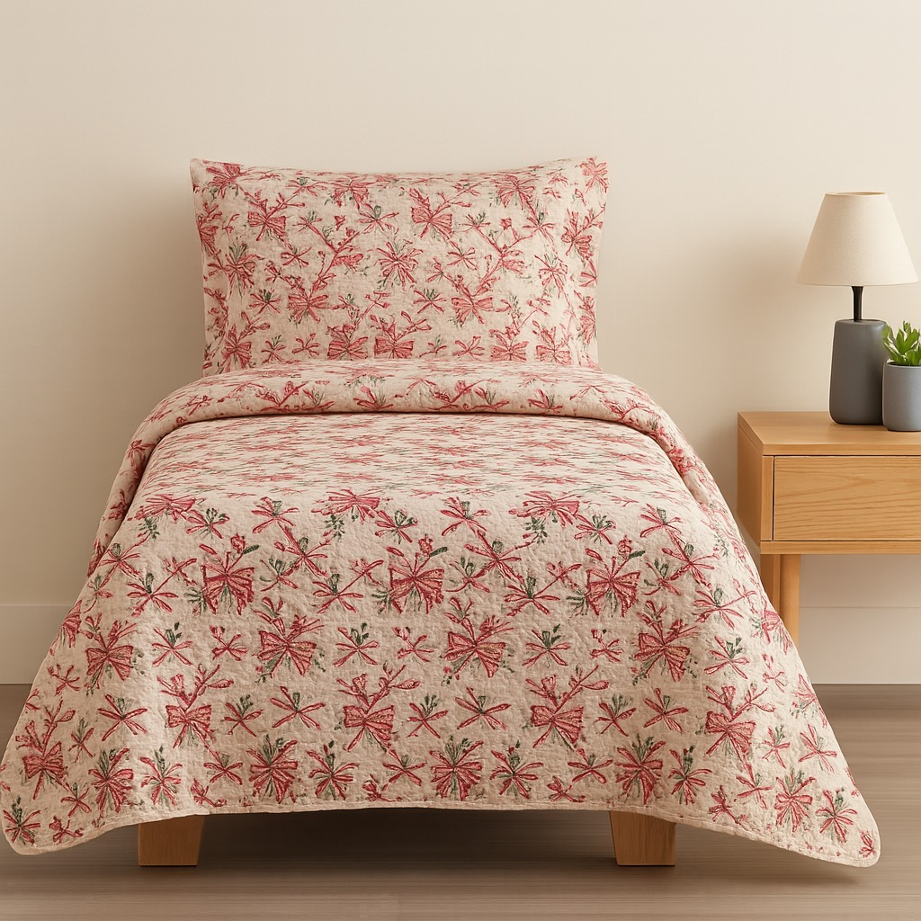 Kit Colcha Estampada Dupla Face Cobre leito 03 Peças Super Macio Tamanho Grande