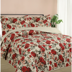 Kit Colcha Estampada Dupla Face Cobre leito 03 Peças Super Macio Tamanho Grande