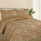 Kit Colcha Estampada Dupla Face Cobre leito 03 Peças Super Macio Tamanho Grande