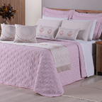 Kit Colcha Cobre Leito Casal Queen Completo Turin 180 Fios 10 peças Premium