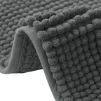 Kit Tapete Banheiro Antiderrapante 40x60 Microfibra Bolinha Macarrão