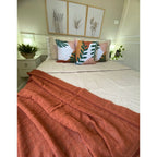 Manta Pra Sofa Terracota Telha Xale Chale Poltrona peseira