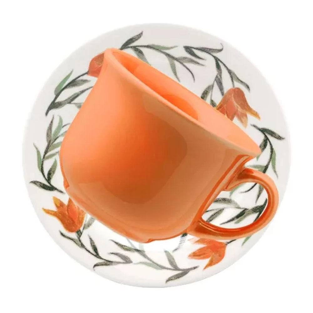 mesa posta floral laranja bellaefinna