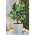 Planta Artificial Bananinha + Vaso Polietileno Cores