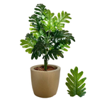 Planta Artificial Bananinha com Vaso Moderno - Decore com Estilo e Zero Manutenção | Bella e Finna