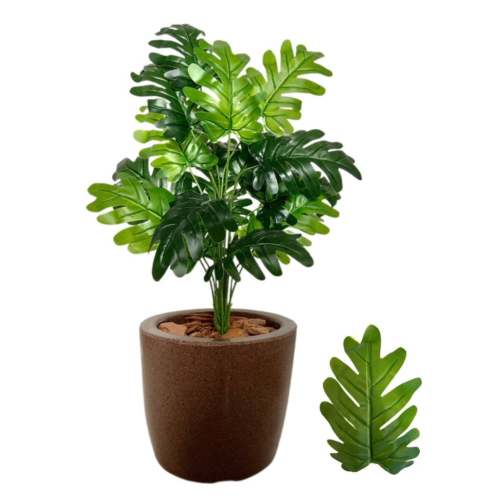 Planta Artificial Bananinha com Vaso Moderno - Decore com Estilo e Zero Manutenção | Bella e Finna