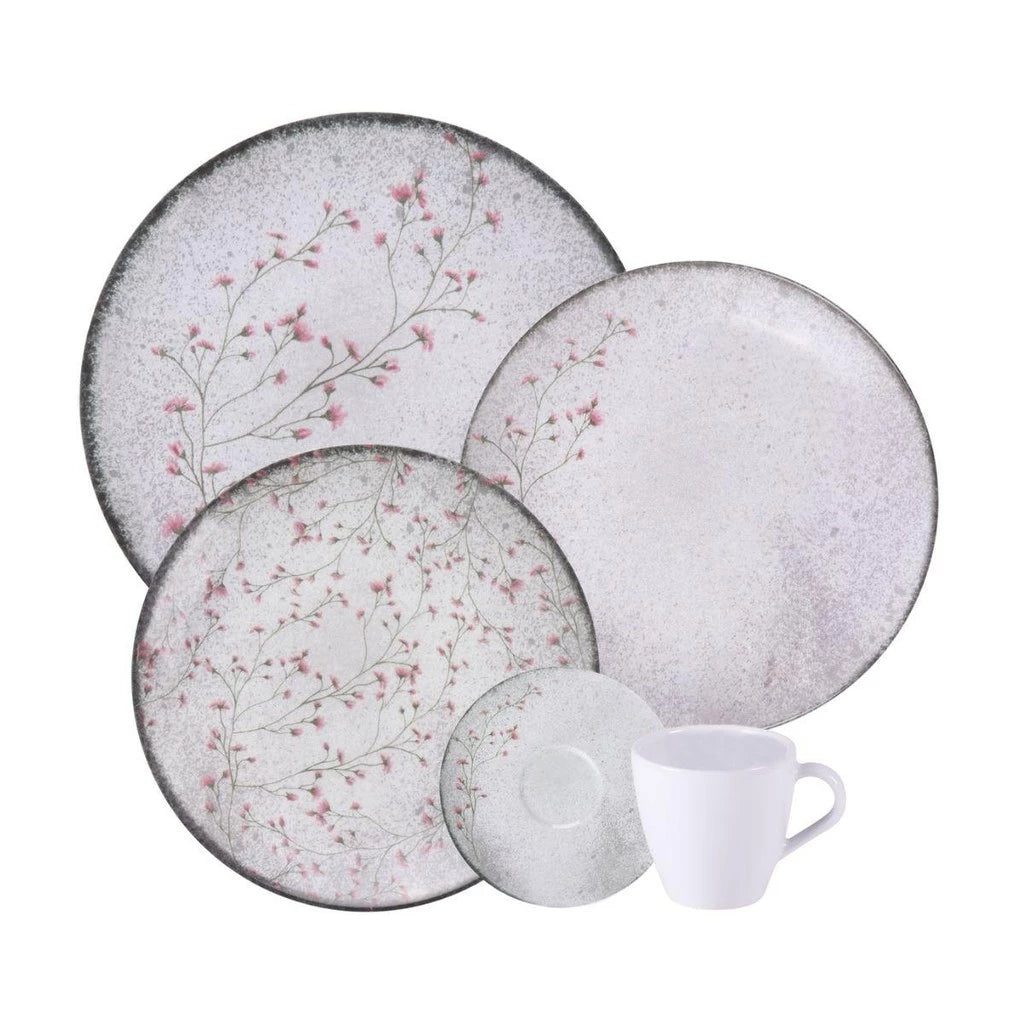 Aparelho de Jantar e Chá Floralis em Porcelana (20 Peças) | BELLAEFINNA