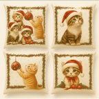 Capas Almofada Natal 45x45 Cm Kit Decoração Sala Sofá Cama Presente